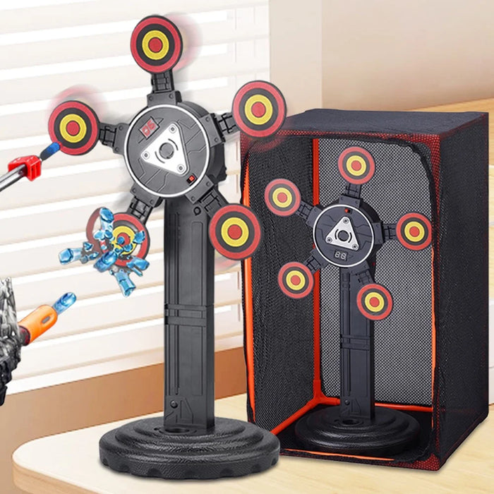 MH3585A Electric Scoring Target Rotating Target Toy with Protection Mesh - 3