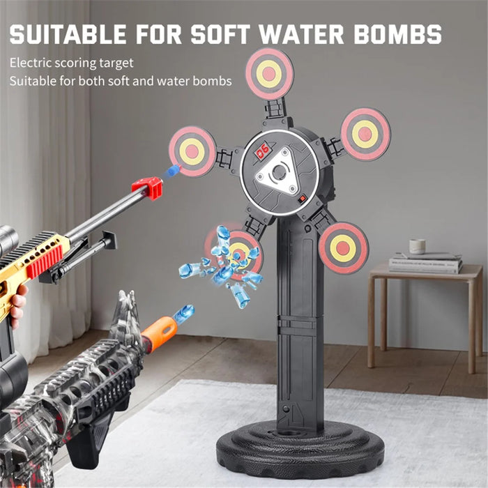 MH3585A Electric Scoring Target Rotating Target Toy with Protection Mesh - 4