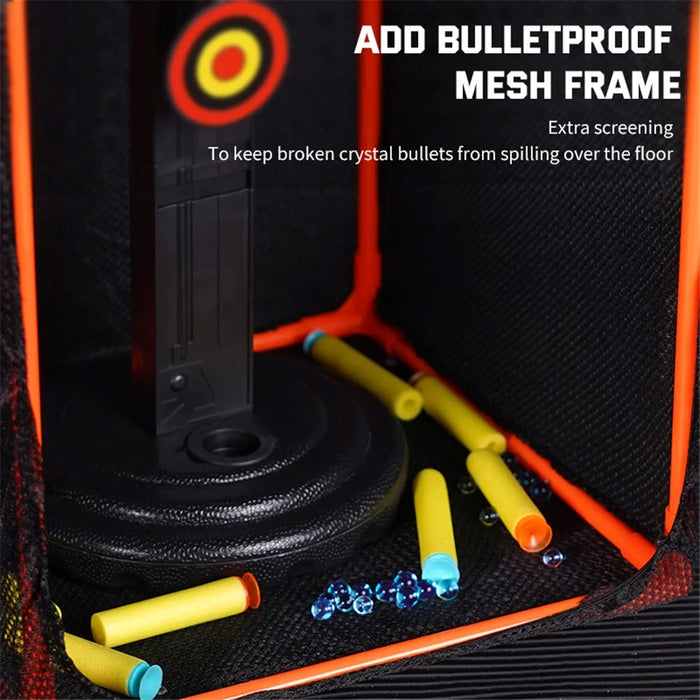 MH3585A Electric Scoring Target Rotating Target Toy with Protection Mesh - 7