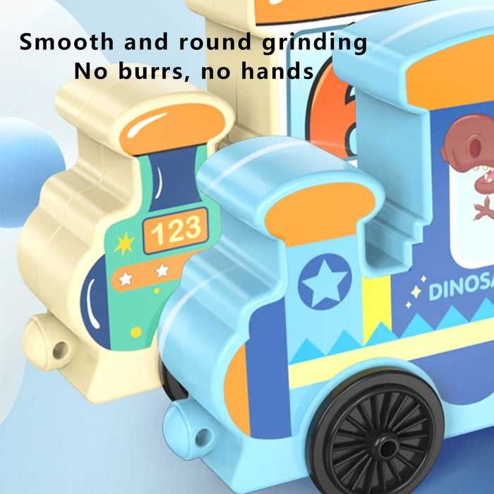 JJ924-927 Toy Train Sets with Bricks DIY Preschool Educational Toys for Toddlers Random Style - Car Version - 4
