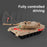 777-584 6 Channels Children 2.4G Remote Control Battle Tank Toy Simulation Model - Grey - 4