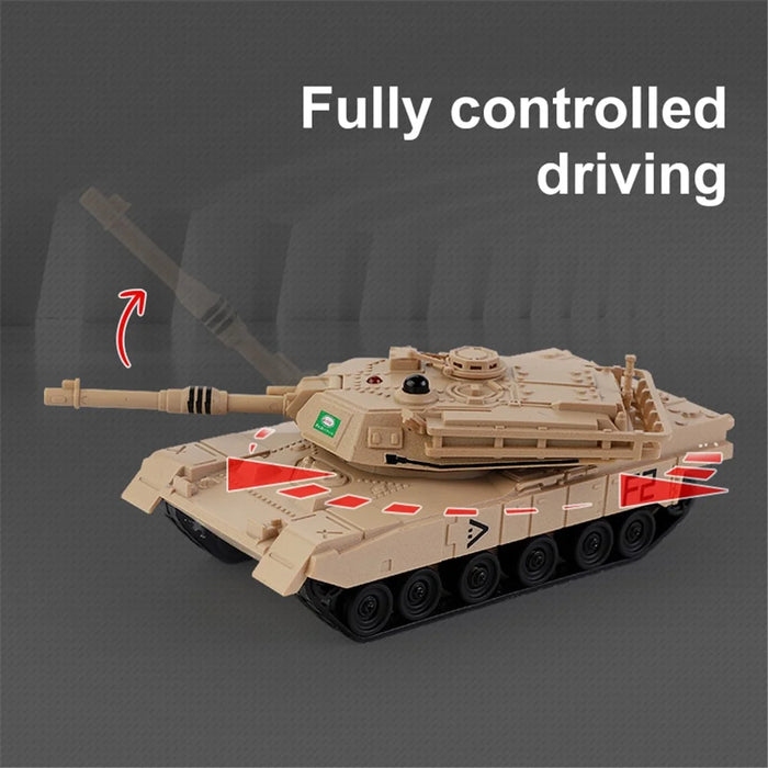 777-584 6 Channels Children 2.4G Remote Control Battle Tank Toy Simulation Model - Grey - 4