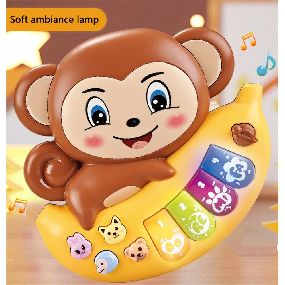 Cartoon Animal Baby Kids Musical Educational Toy Electronic Piano with Light and Sound (Random Color) - Rabbit - 5
