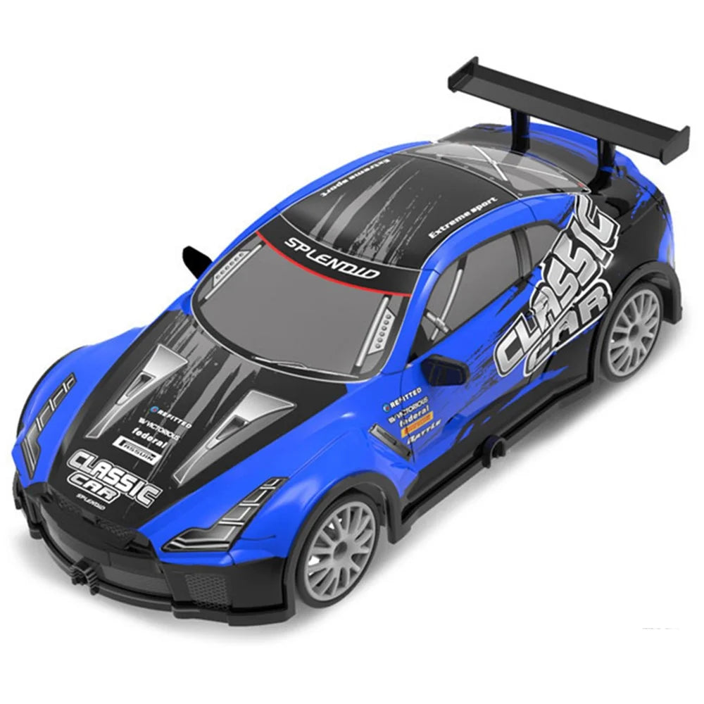 1:20 4WD Drift 2.4G Remote Control Racing Car Model with Light Children Toy - 103 Blue - 1