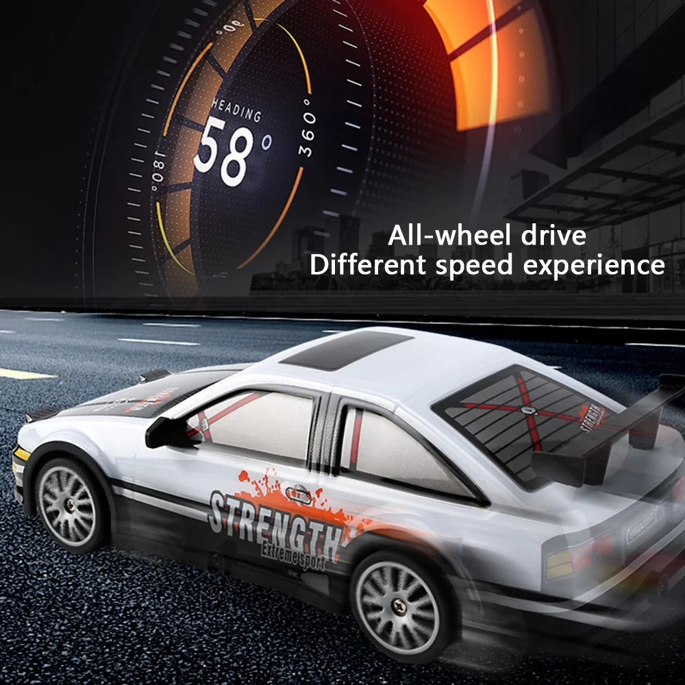 1:20 4WD Drift 2.4G Remote Control Racing Car Model with Light Children Toy - 103 Blue - 5