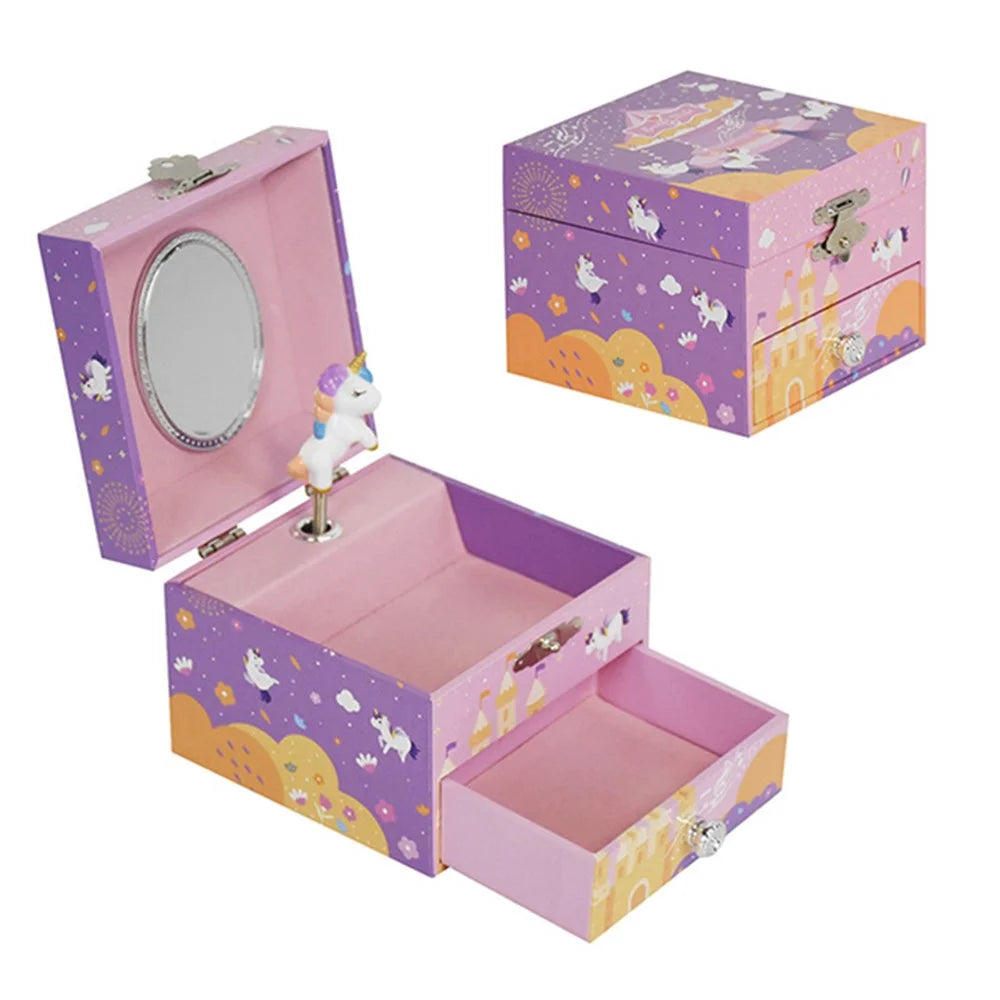 Jewelry Storage Box Girls Music Box Ornament Organizer Birthday Gift Table Decoration Cute Toy - Beautiful Dreamer - 1