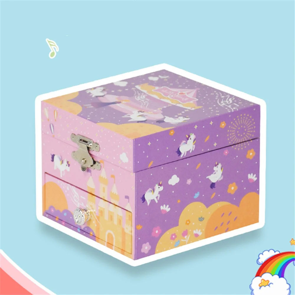 Jewelry Storage Box Girls Music Box Ornament Organizer Birthday Gift Table Decoration Cute Toy - Beautiful Dreamer - 2