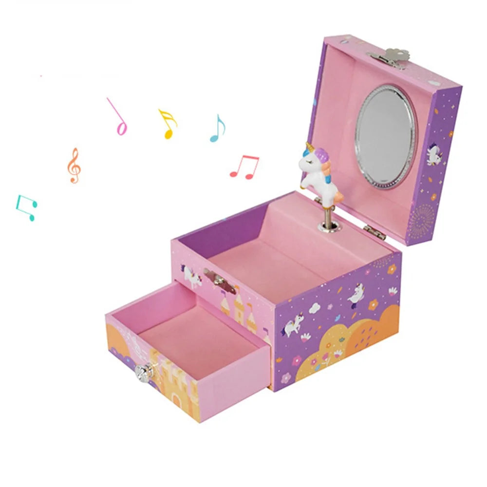 Jewelry Storage Box Girls Music Box Ornament Organizer Birthday Gift Table Decoration Cute Toy - Beautiful Dreamer - 4