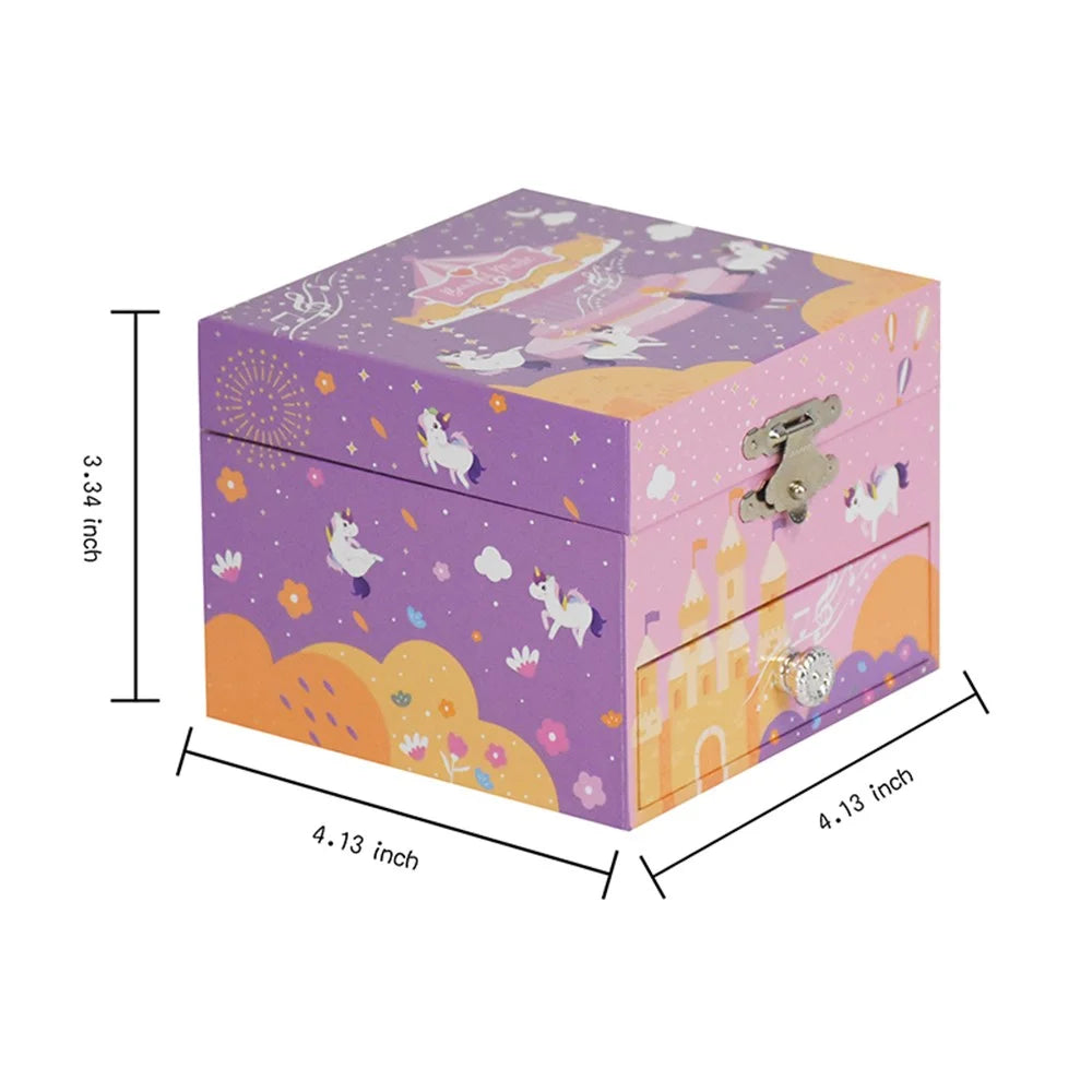 Jewelry Storage Box Girls Music Box Ornament Organizer Birthday Gift Table Decoration Cute Toy - Beautiful Dreamer - 6