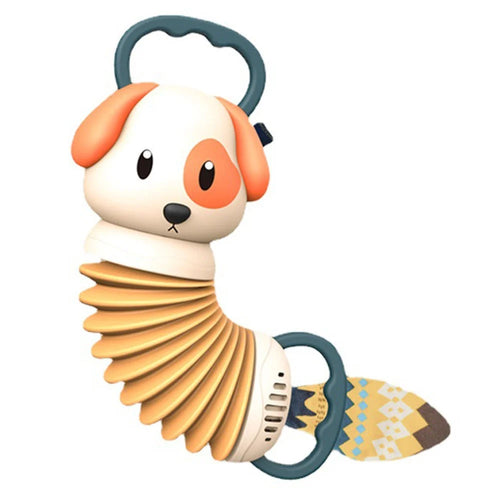 Cartoon Animal Shape Baby Accordion Toy Infant Grip Training Music Enlightenment Instrument Toy - Dog - 1