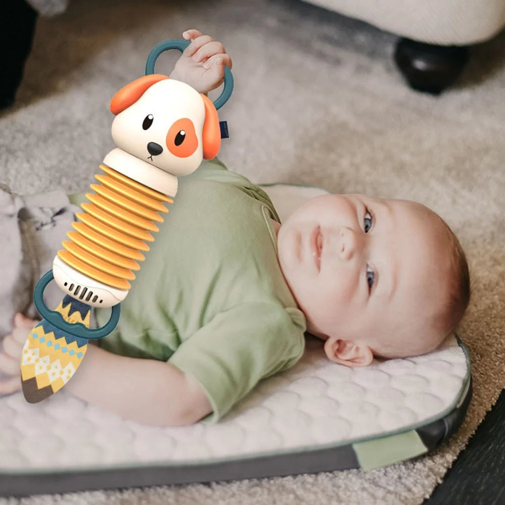 Cartoon Animal Shape Baby Accordion Toy Infant Grip Training Music Enlightenment Instrument Toy - Dog - 4