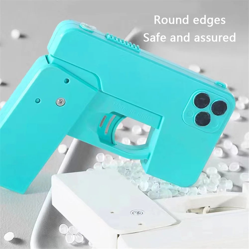 8093 Double Nozzle Foldable Water Gun for Children Outdoor Water Fight Toy - Green - 3