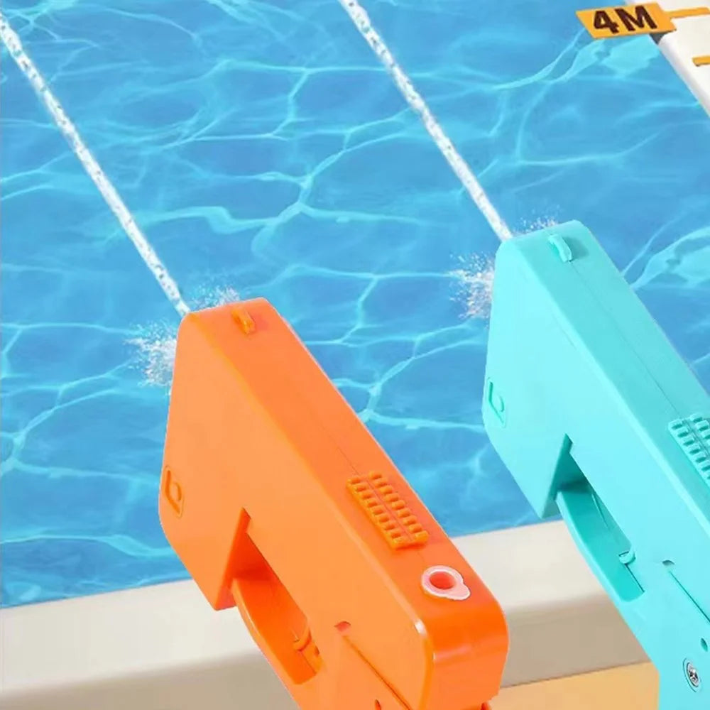 8093 Double Nozzle Foldable Water Gun for Children Outdoor Water Fight Toy - Green - 5