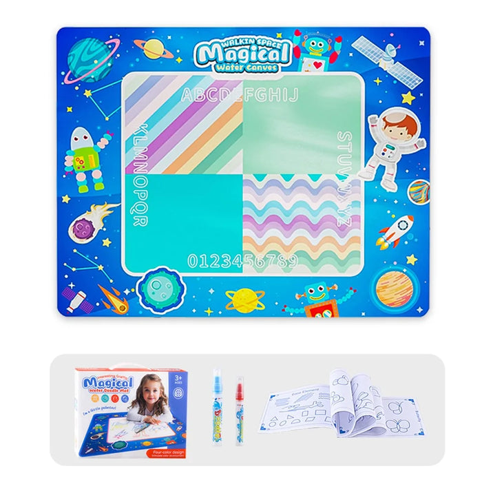 JXH9659B 100x70cm Magic Water Drawing Mat Coloring Doodle Board Children Educational Toy - Style 2 - 1