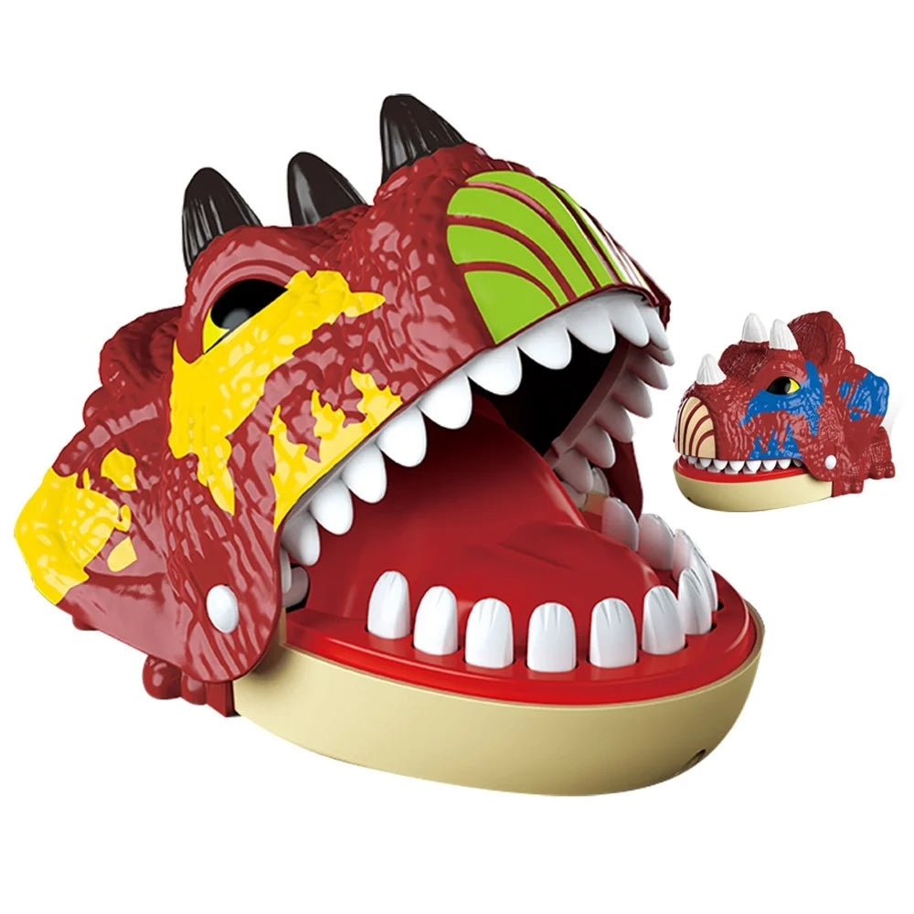 Dinosaur Teeth Biting Finger Prank Toy Parent-Child Interactive Table Game - X023-51-1 / Random Color - 1