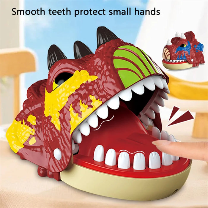 Dinosaur Teeth Biting Finger Prank Toy Parent-Child Interactive Table Game - X023-51-1 / Random Color - 2