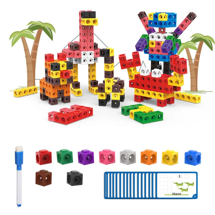 DIY Building Block Brick Puzzle Toy Construction Assembly Cubes Educational Toy for Kids - Primary Edition - 1