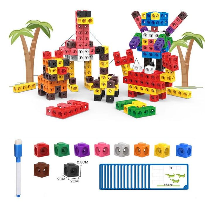 DIY Building Block Brick Puzzle Toy Construction Assembly Cubes Educational Toy for Kids - Primary Edition - 2