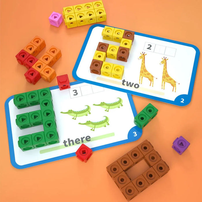DIY Building Block Brick Puzzle Toy Construction Assembly Cubes Educational Toy for Kids - Primary Edition - 5