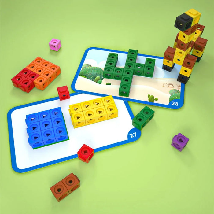 DIY Building Block Brick Puzzle Toy Construction Assembly Cubes Educational Toy for Kids - Primary Edition - 7