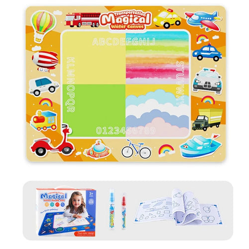 9659 Water Doodle Mat Drawing Mat Toddlers Educational Toys Bring Magic Pens Painting Writing Gift - City - 1