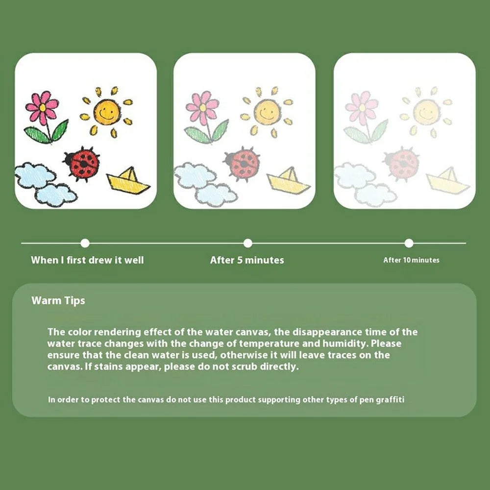 9659 Water Doodle Mat Drawing Mat Toddlers Educational Toys Bring Magic Pens Painting Writing Gift - City - 2
