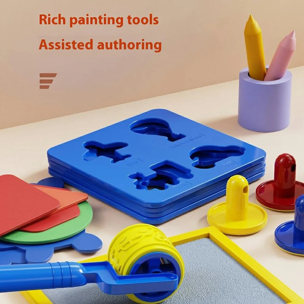 9659 Water Doodle Mat Drawing Mat Toddlers Educational Toys Bring Magic Pens Painting Writing Gift - City - 3
