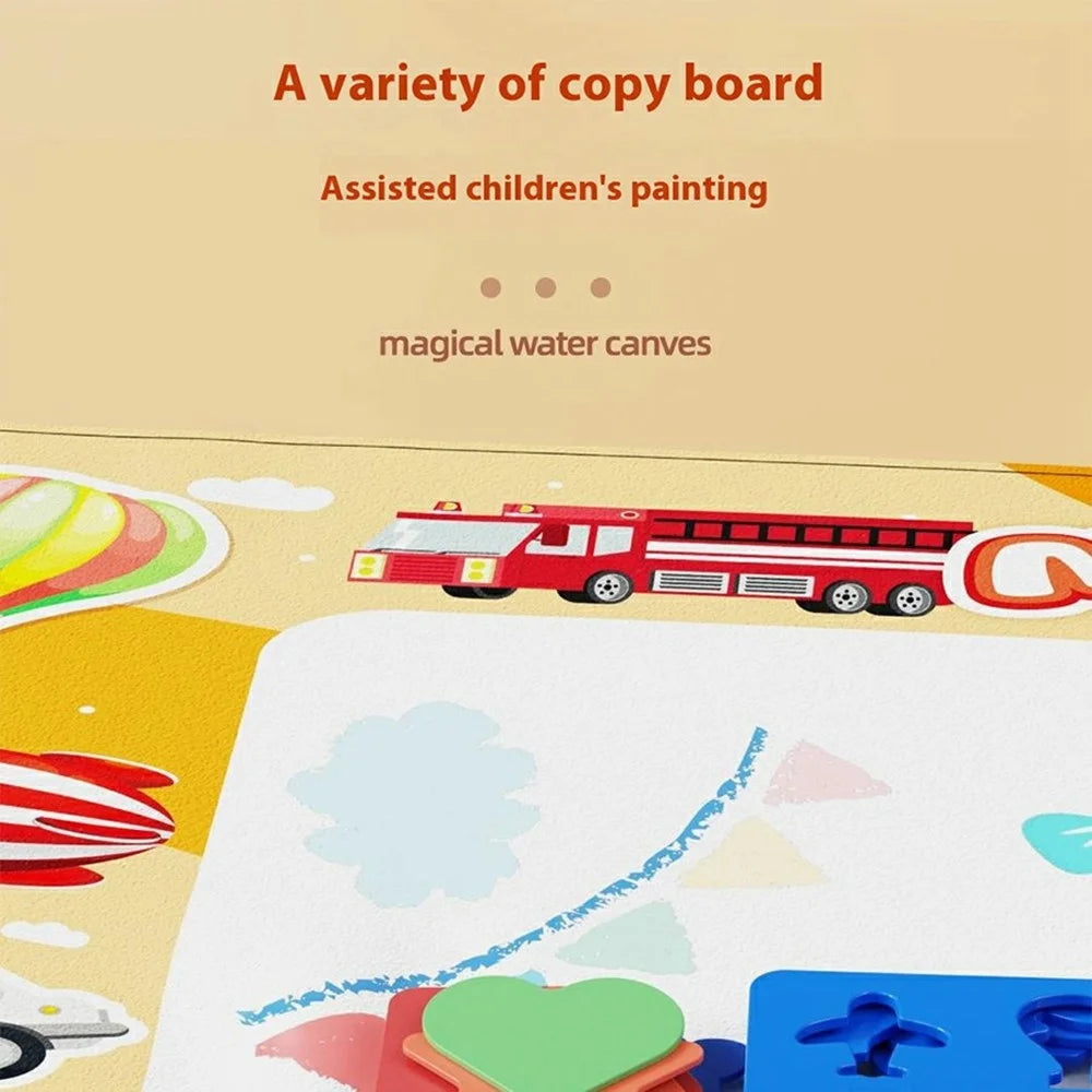 9659 Water Doodle Mat Drawing Mat Toddlers Educational Toys Bring Magic Pens Painting Writing Gift - City - 5