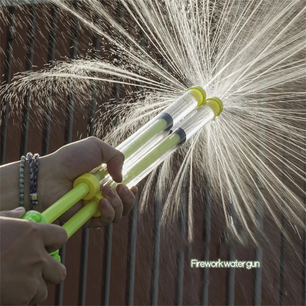 Handheld Water Fireworks Toy Hand Water Pumping Outdoor Water Spraying Splashing Toy - Green Calf - 4