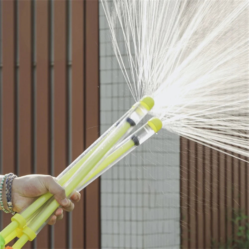 Handheld Water Fireworks Toy Hand Water Pumping Outdoor Water Spraying Splashing Toy - Green Calf - 7