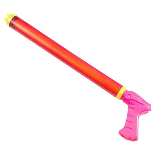 60cm Pull-Type Water Gun for Kids, Transparent Five-Nozzle Water Blaster Toy - 1