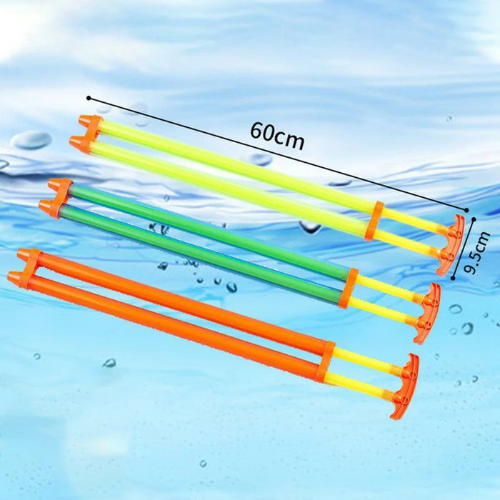 60cm Dual Stream Water Blaster Squirter Toy Plastic Outdoor Water Gun, Random Color - 2