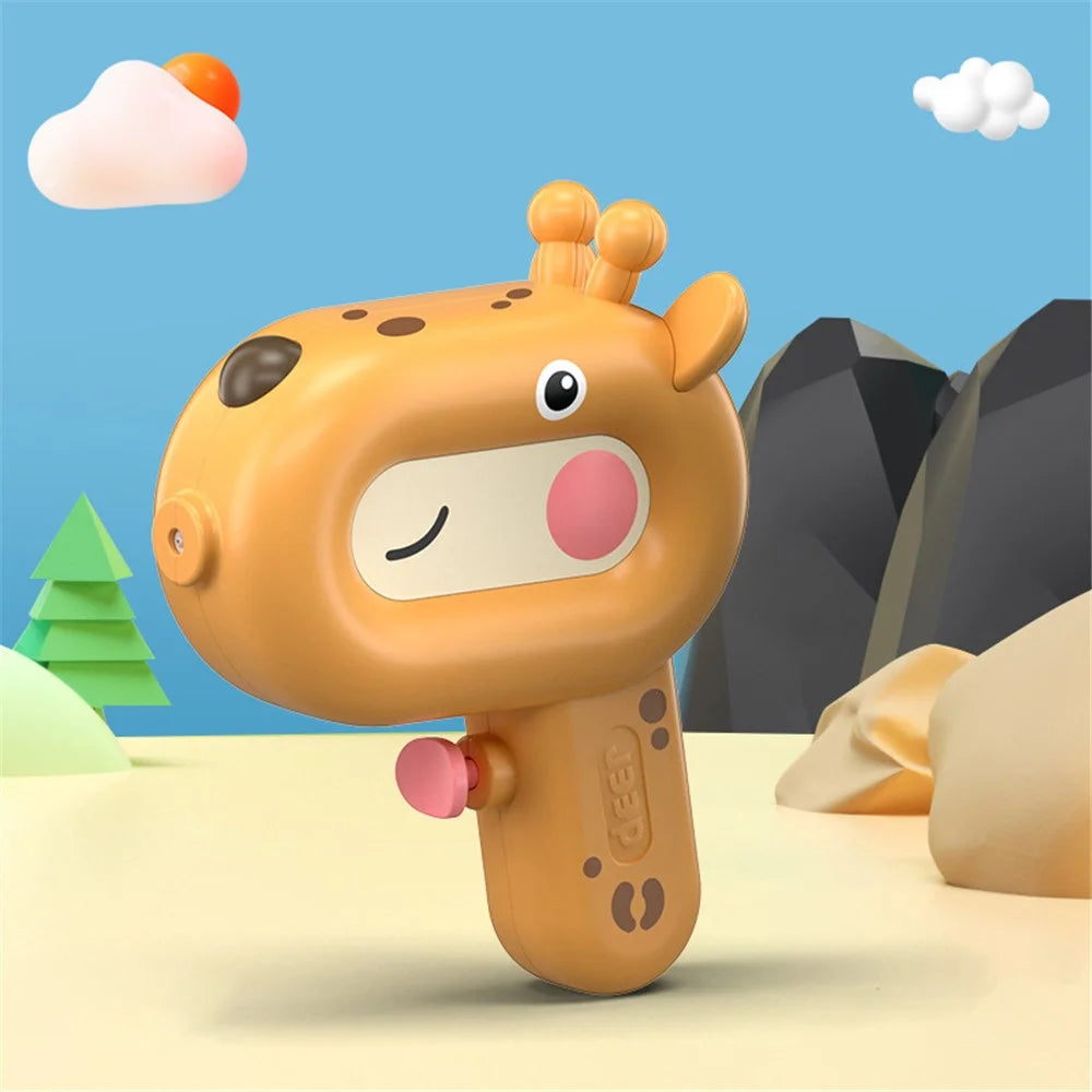 Cartoon Animal Water Gun Kids Toy 100ml Water Pistol for Outdoor Garden Beach Pool Party Favors - Brown Giraffe - 2