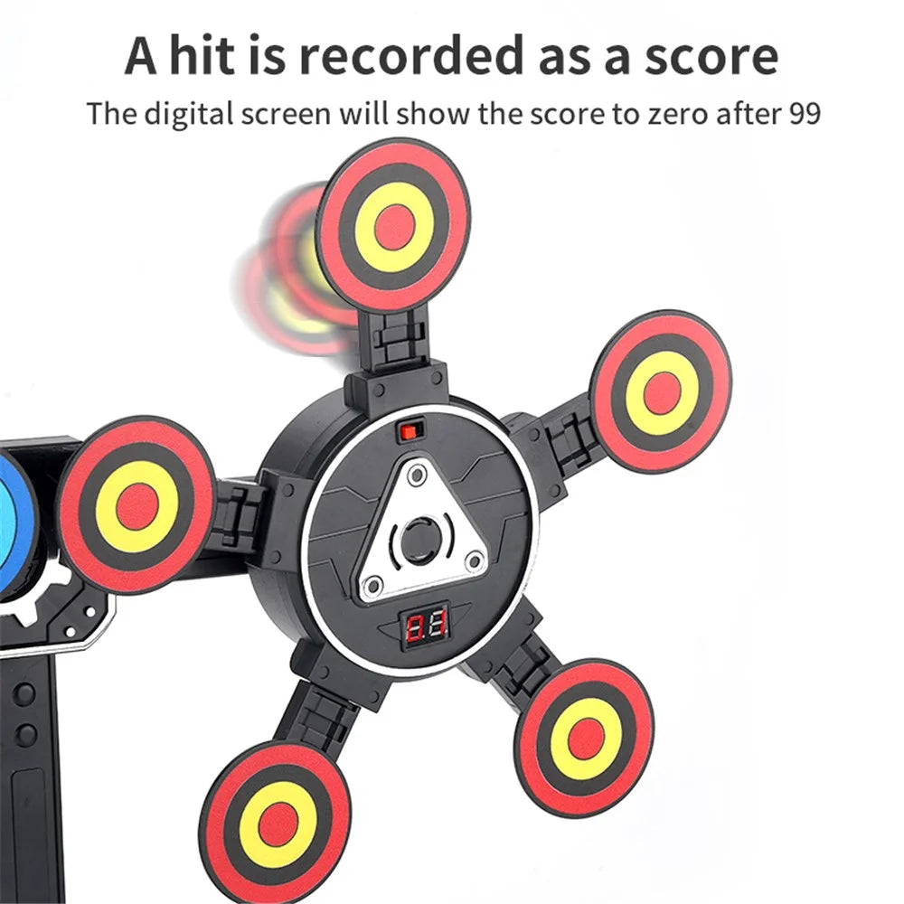 3578 Children Electric Rotating Shooting Target Automatic Reset Electronic Scoring Target - 4