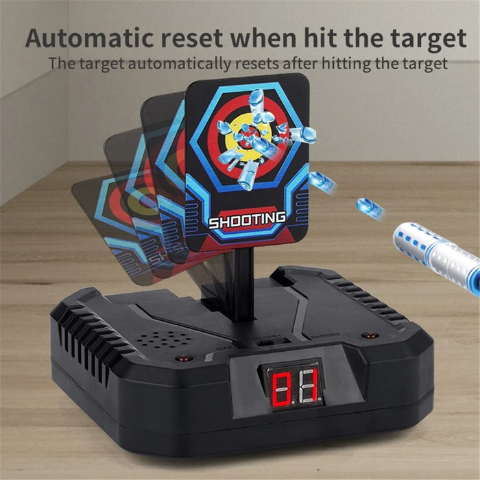 3580A Children Electric Movable Shooting Target Automatic Reset Soft Bullet Shooting Electronic Scoring Target - 5