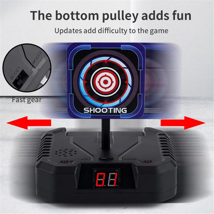 3580A Children Electric Movable Shooting Target Automatic Reset Soft Bullet Shooting Electronic Scoring Target - 6