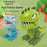 Dinosaur Teeth Game for Kids Biting Finger Push Tooth Down Game Prank Toys with Sound and Light - Green - 2