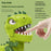 Dinosaur Teeth Game for Kids Biting Finger Push Tooth Down Game Prank Toys with Sound and Light - Green - 7
