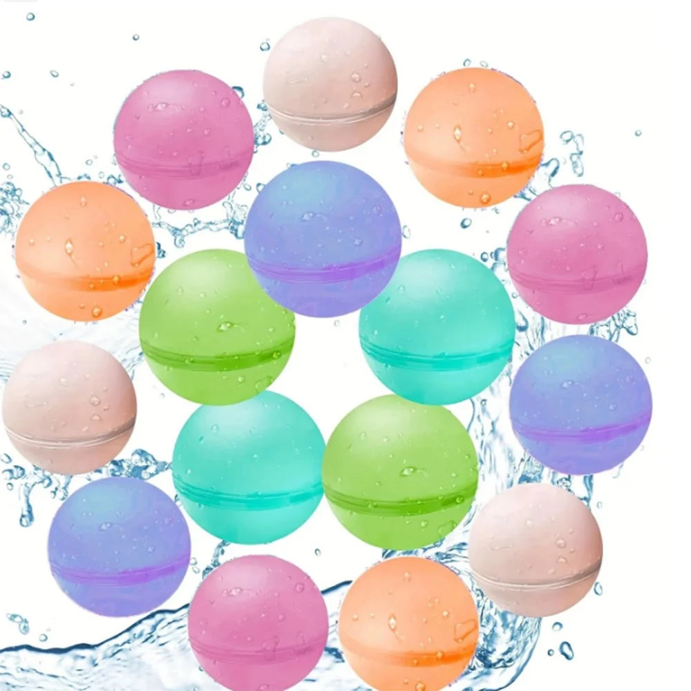 24PCS Reusable Water Balloons for Kids Pool Beach Water Toys Quick Fill Splash Balls - 4
