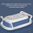 Baby Bath Tub Foldable Bathtub Inner Anti-slip Pad Large Shower Bathing Basin - Blue - 4