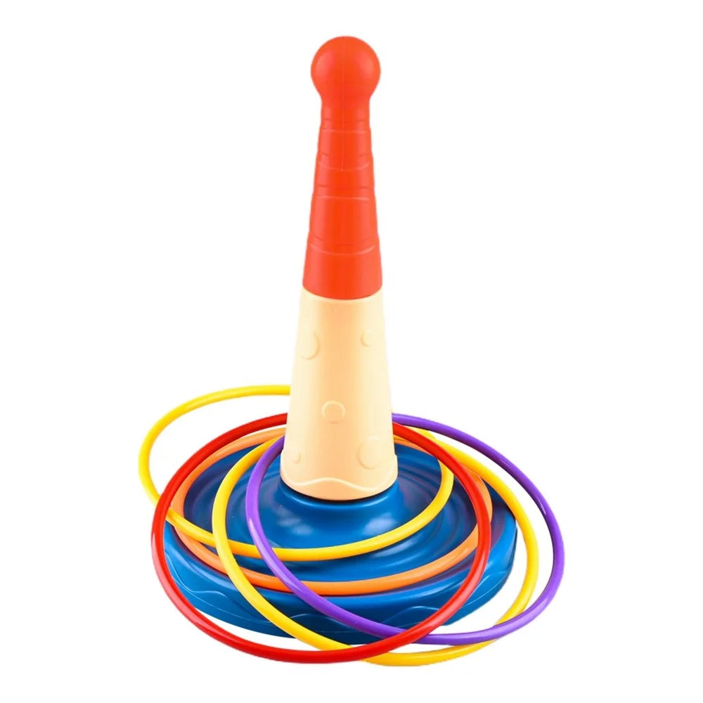 2410 Children Throw Circle Game Stacking Toy Set Interactive Family Game Educational Skill Development - 1