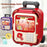 2629-T7 / T8 Automatic Piggy Bank for Kids Rolling Luggage Design with Music, Smart Password Lock, Fingerprint Recognition, Savings Toy - Red - 2