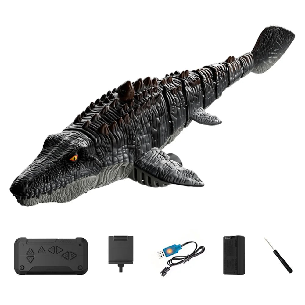4DRC 4D-S11 2.4G Remote Control Mosasaur Shape RC Boat Water Spraying Toy with Camera, with 1 Battery - 1