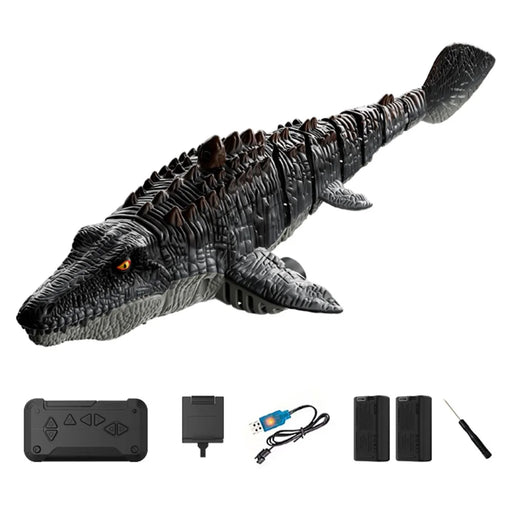 4DRC 4D-S11 2.4G Remote Control Mosasaur Shape RC Boat Water Spraying Toy with Camera, with 2 Battery - 1