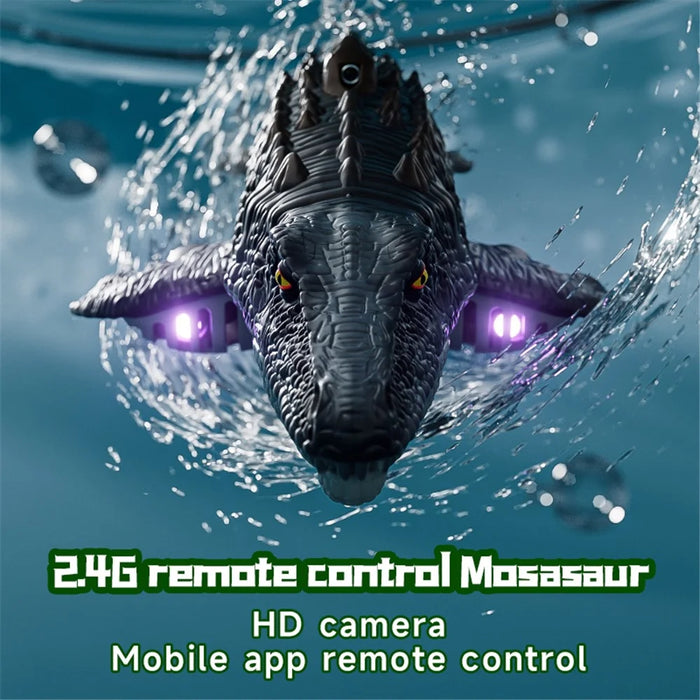 4DRC 4D-S11 2.4G Remote Control Mosasaur Shape RC Boat Water Spraying Toy with Camera, with 2 Battery - 5