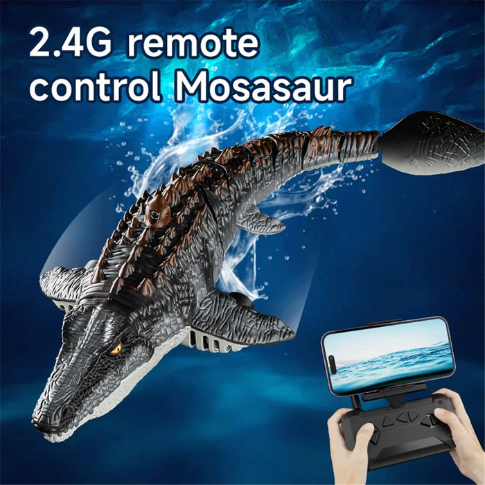 4DRC 4D-S11 2.4G Remote Control Mosasaur Shape RC Boat Water Spraying Toy with Camera, with 2 Battery - 7