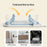 Foldable Baby TPE Bathtub Folding Toddler Bath Tub Infants Girls Boys Bathing Basin for Home, Travel, Size: L - Blue - 5