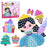 DQ25-2 DIY Beading Art Kit for Kids 9 Pattern Press-On Beads Set Creative Princess Toy Educational Craft - 1