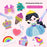 DQ25-2 DIY Beading Art Kit for Kids 9 Pattern Press-On Beads Set Creative Princess Toy Educational Craft - 2