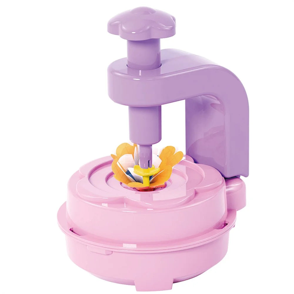 2629-T37A Handmade Fabric Bouquet Set for Kids Flower Crafts Embossing Machine Puzzle Toy - 2